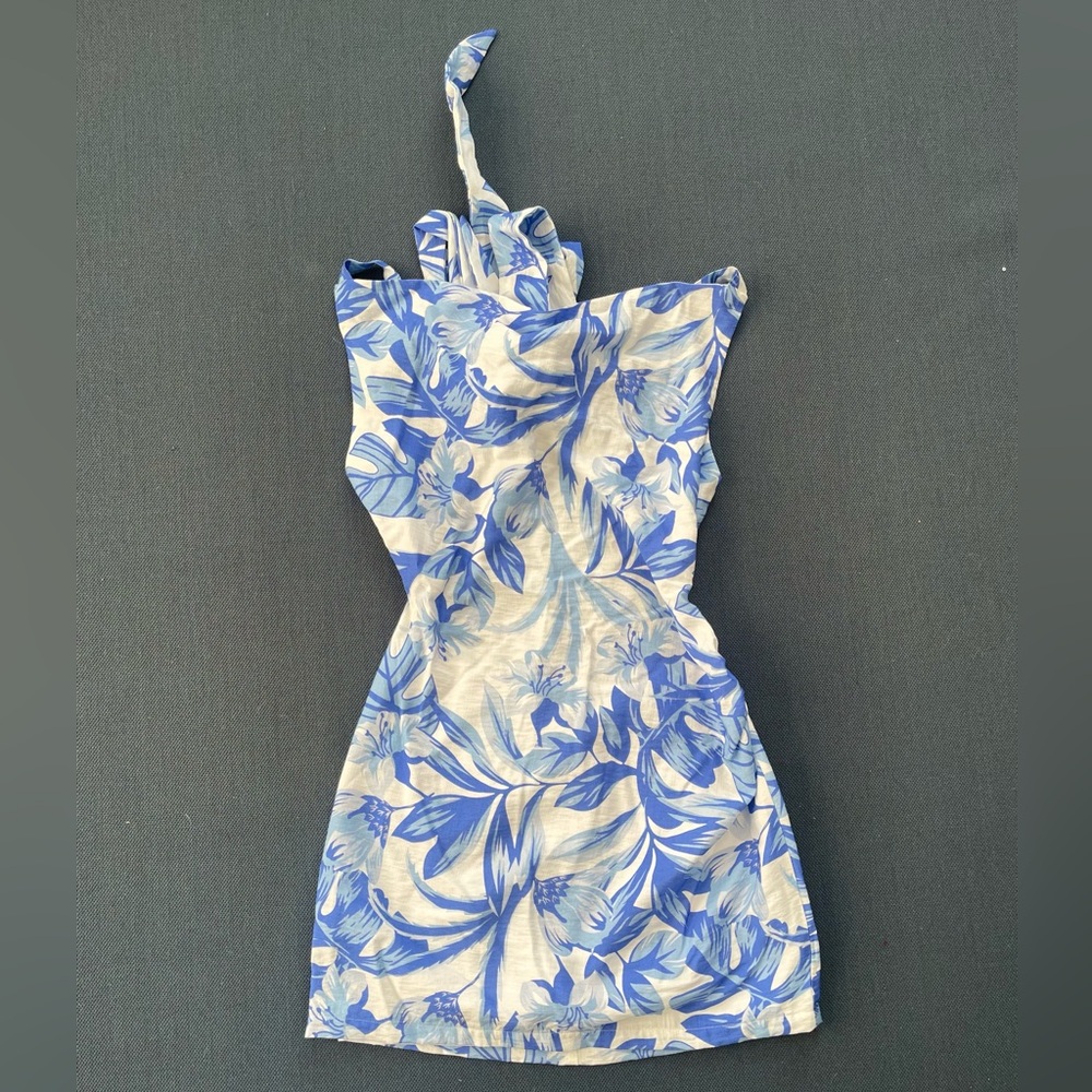 Rumer Amalfi Mini Dress in Blue, NWT, Small
